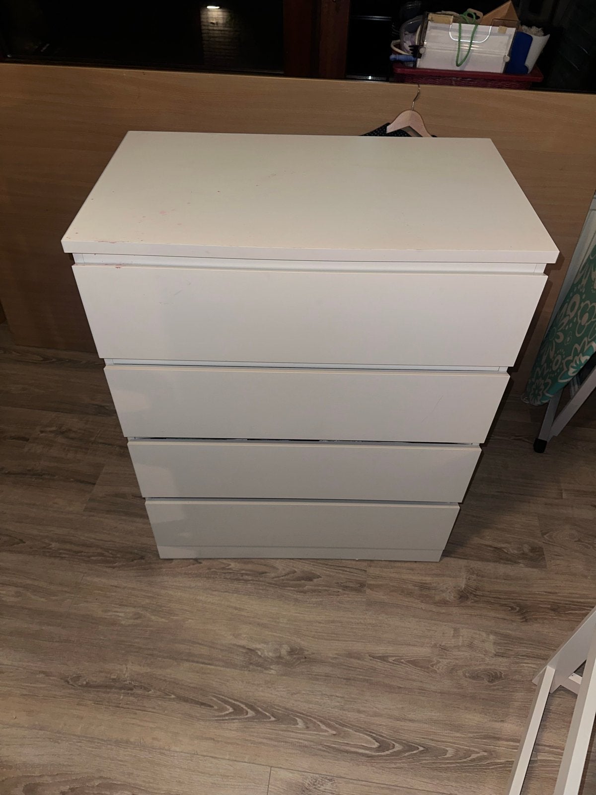 IKEA MALM ladekast met 4 lades - Gebruikssporen, Ophalen, Gebruikt, 100 tot 150 cm, 50 tot 100 cm