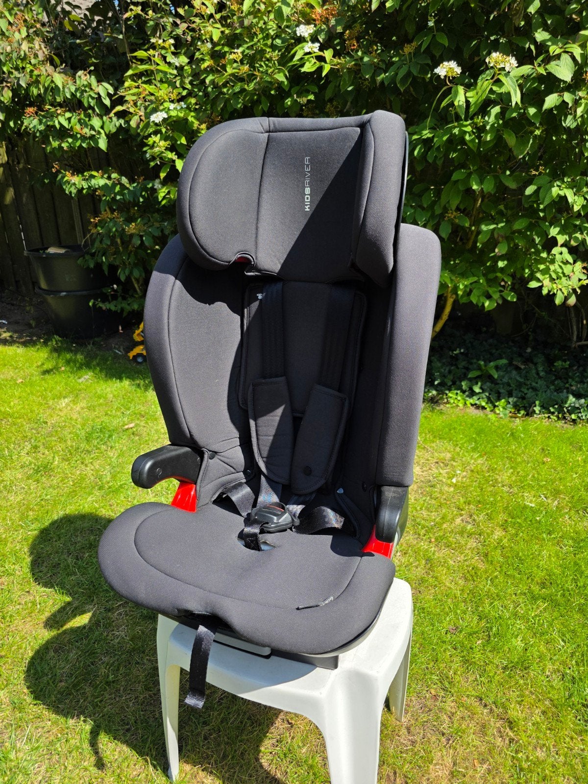 Kidsriver - Kinderautostoel met Isofix - Zwart, Gebruikt, 9 t/m 36 kg, Isofix, Ophalen