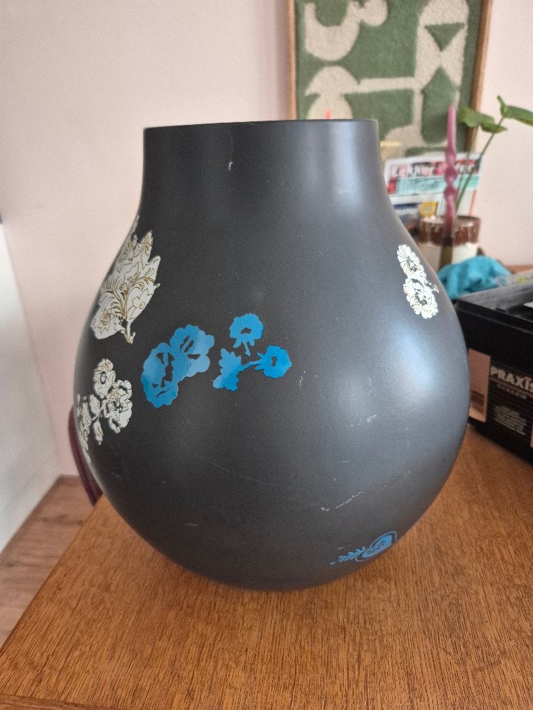 IKEA PS JONSBERG-vaas van Hella Jongerius., Gebruikt, Zwart, Ophalen of Verzenden, Geschikt voor droogbloemen