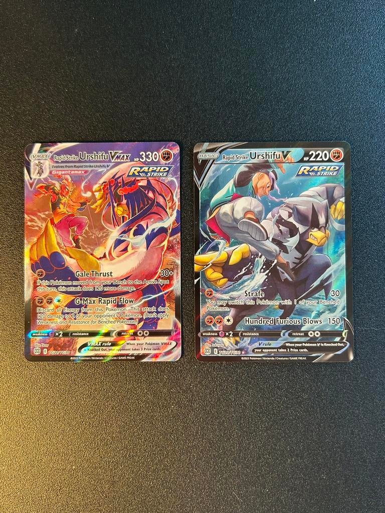 Pokemonkaarten urshifu TG20/TG30 en TG21/TF30, Ophalen of Verzenden, Zo goed als nieuw