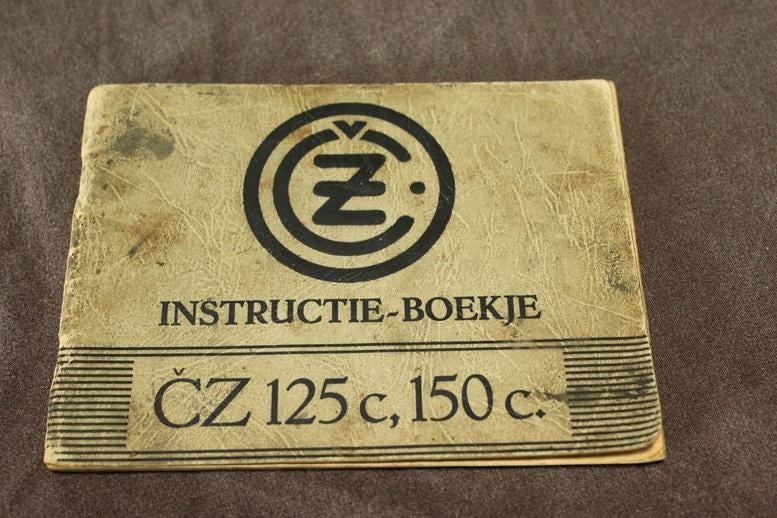 CZ 125cc 150cc  type C motorfiets instructie boekje  1956 ?, Motoren, Ophalen of Verzenden, Overige merken