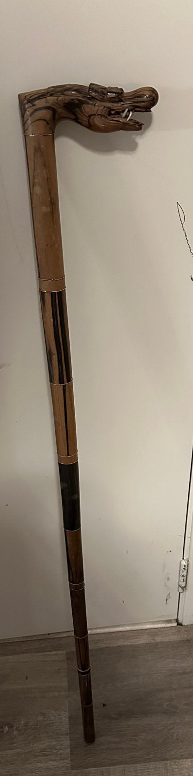 Wandelstok met drakenkop, Ophalen of Verzenden