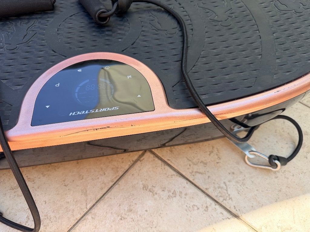 Sportstech VP250 trilplaat in rosékleur, Ophalen, Overige materialen, Benen, Trilplaat