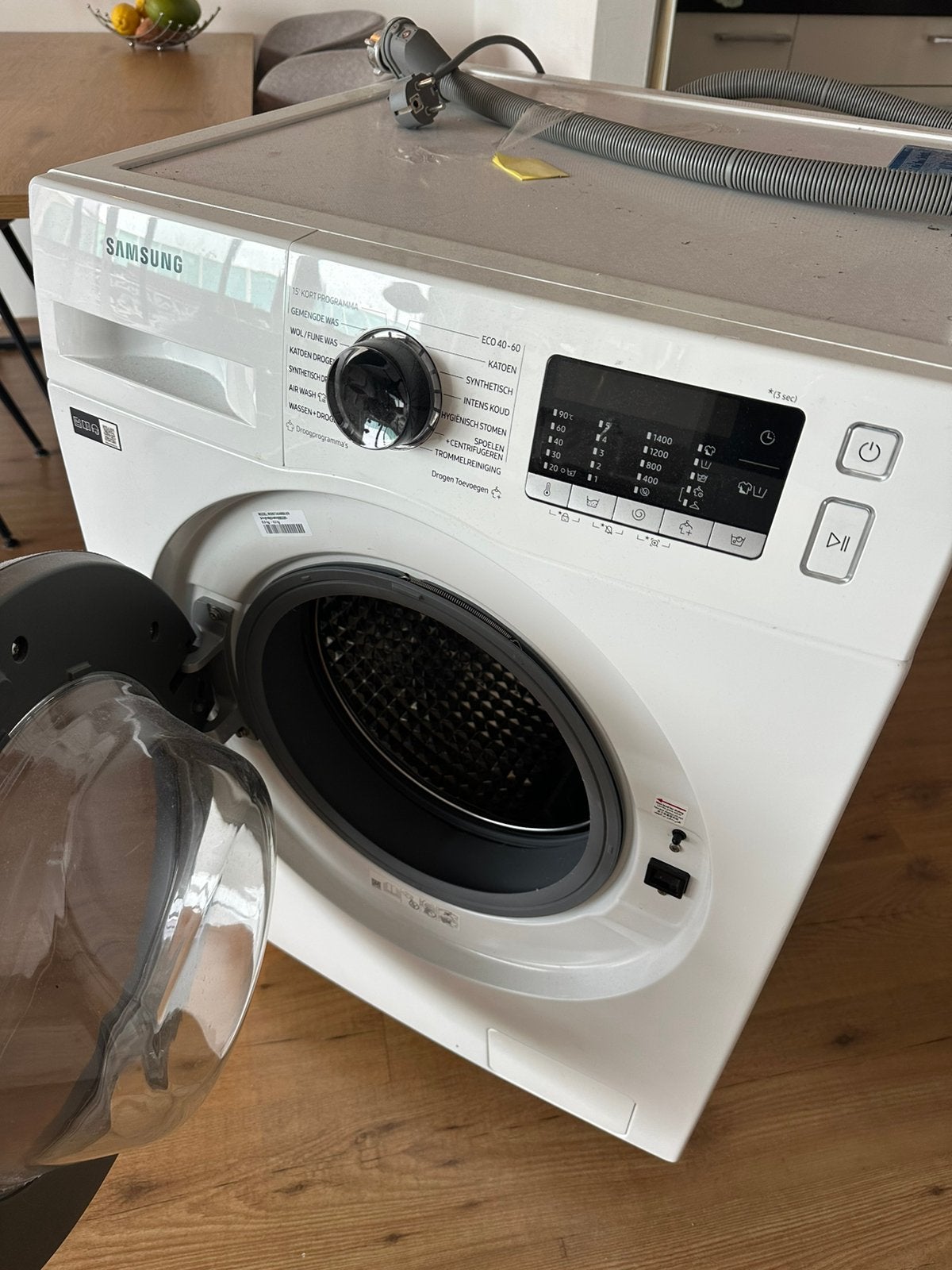 Samsung was-droogcombinatie (defect), 8 tot 10 kg, Ophalen, Niet werkend, 85 tot 90 cm