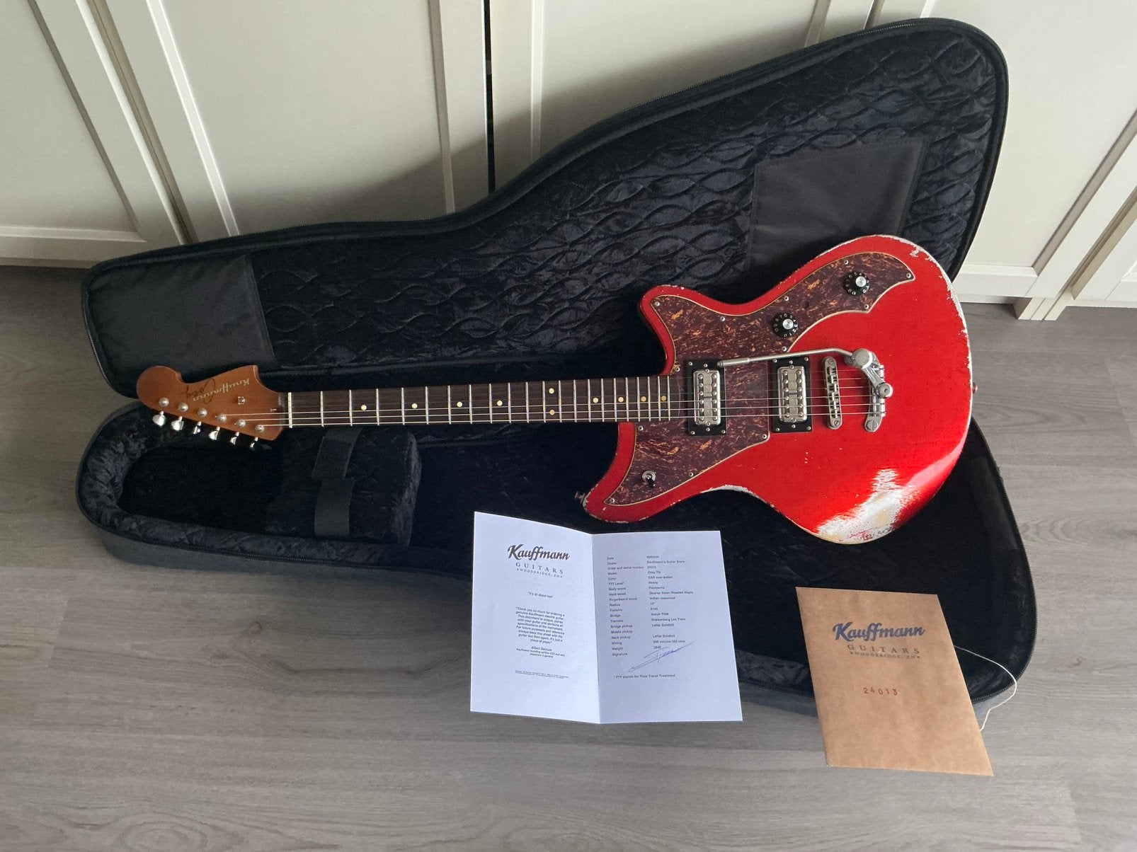 Kauffmann Cozy (Nederlandse Custom Shop gitaar), Ophalen of Verzenden, Zo goed als nieuw