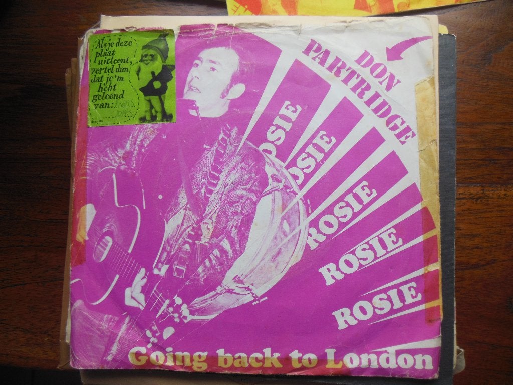 single don partridge rosie 45rpm jukebox vinyl record 7inch, Gebruikt, 7 inch, Single, Ophalen of Verzenden