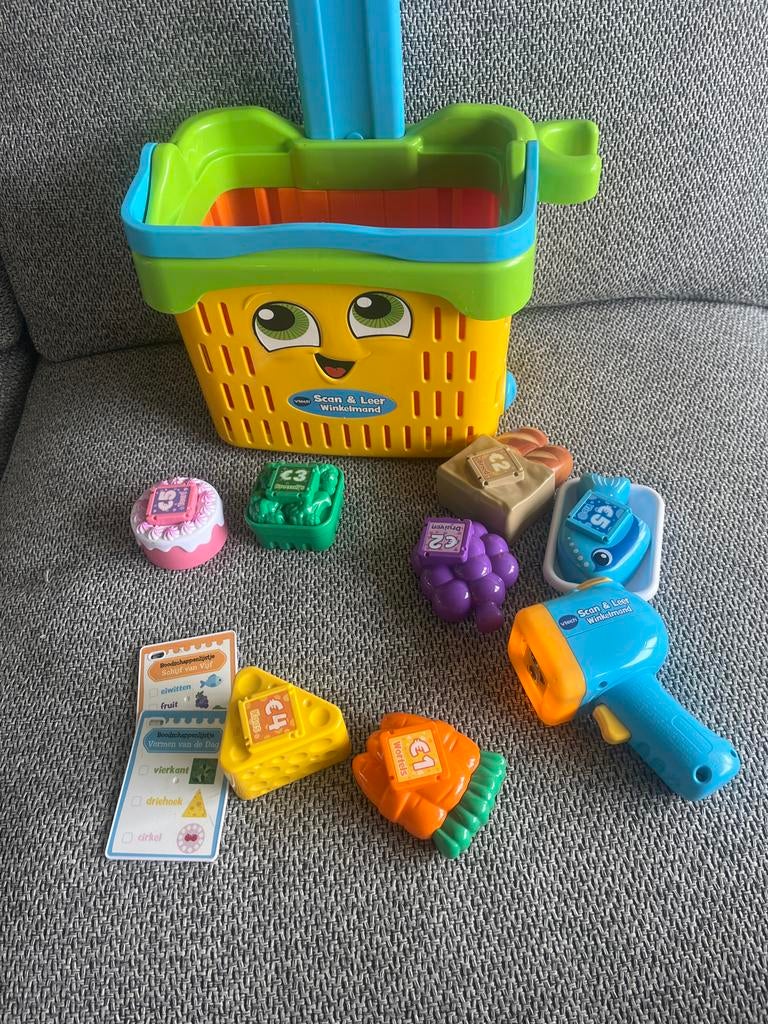 VTech Scan & Leer Winkelmandje met accessoires, Kinderen en Baby's, Speelgoed | Vtech, Ophalen, Gebruikt, 2 tot 4 jaar