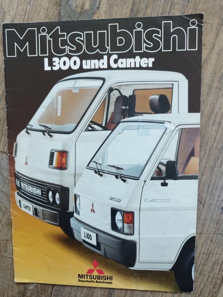 Mitsubishi L300 en Canter brochure uit 1982 (Nederlands), Mitsubishi, Ophalen of Verzenden, Mitsubishi, Zo goed als nieuw