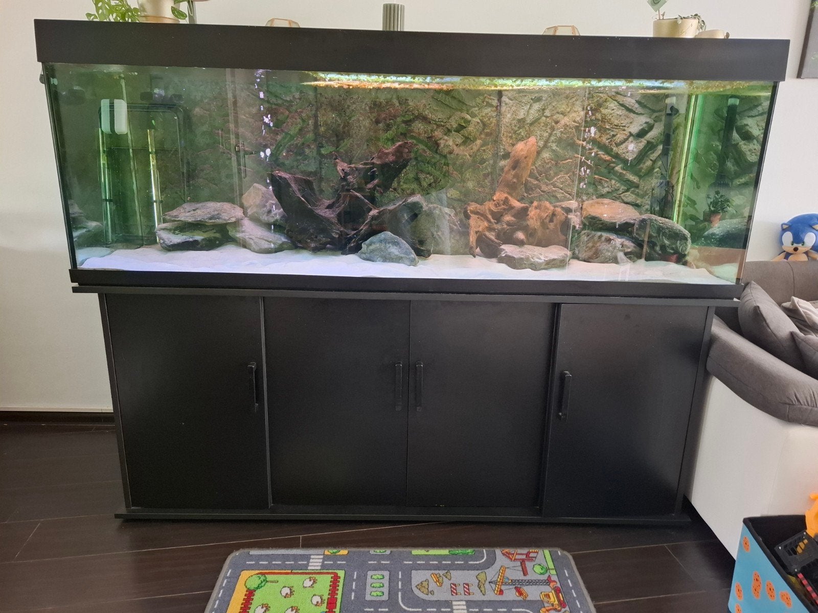 Kompleet aquarium, Ophalen, Inclusief toebehoren, Gebruikt, Gevuld zoetwateraquarium