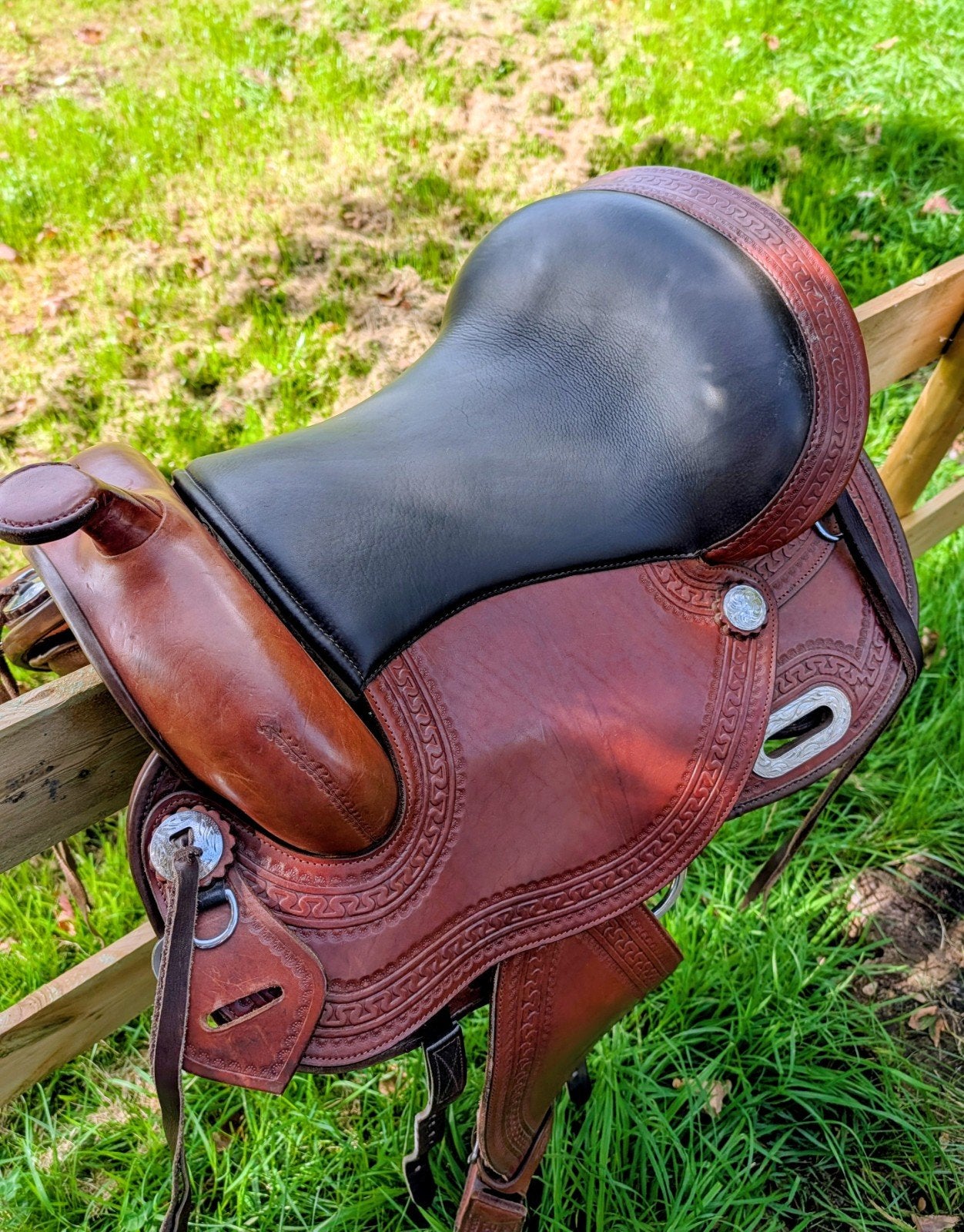 Mags western shorty lederboom zadel, Overige merken, Ophalen of Verzenden, Zo goed als nieuw, Overige disciplines