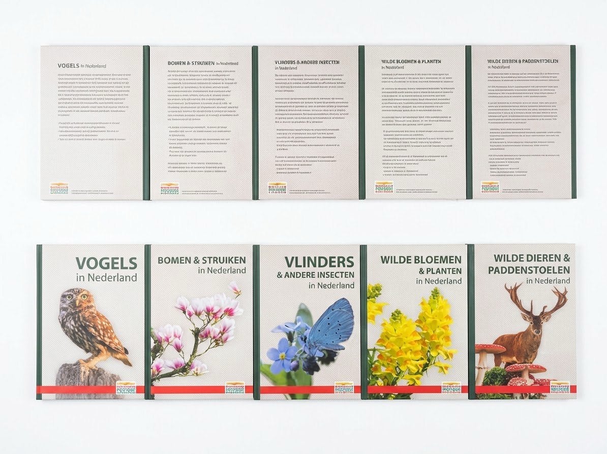 Natuurboeken postcode loterij 1t/m 5, Ophalen of Verzenden, Nieuw, Bloemen, Planten en Bomen