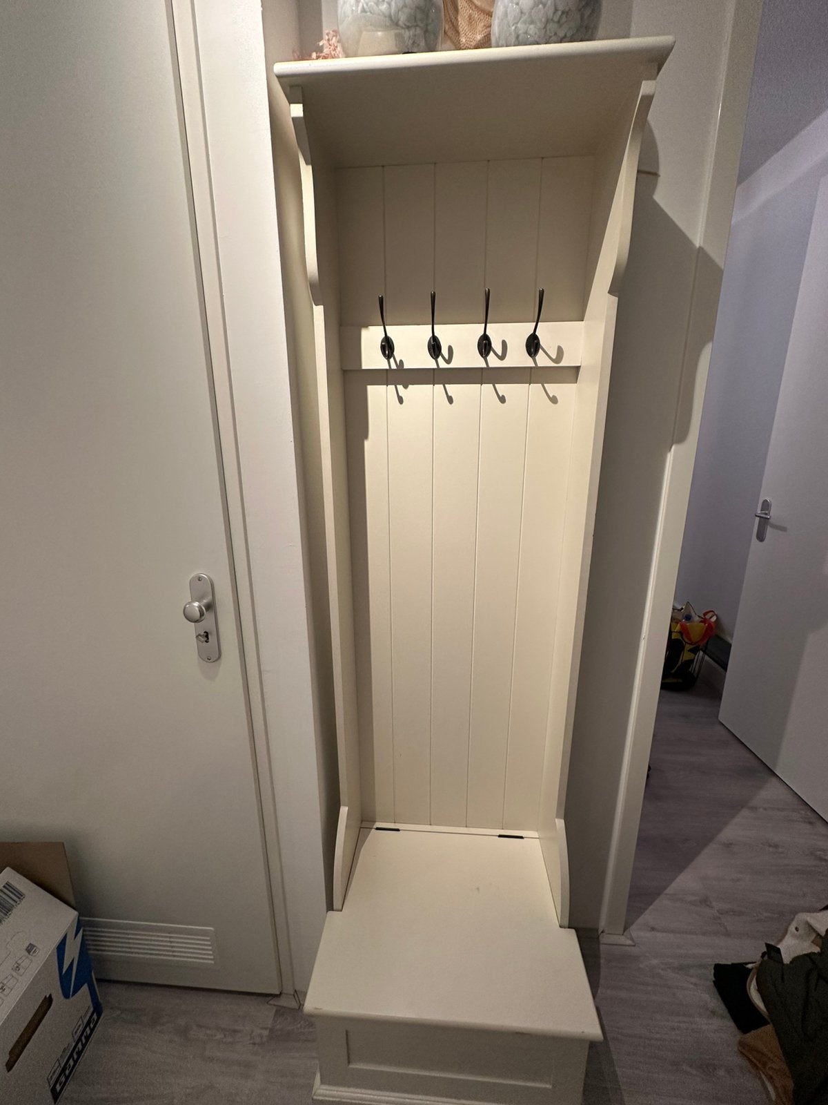 GRATIS! Moet zsm weg! Kapstok met opbergruimte, Gebruikt, Minder dan 100 cm, Hout, Ophalen