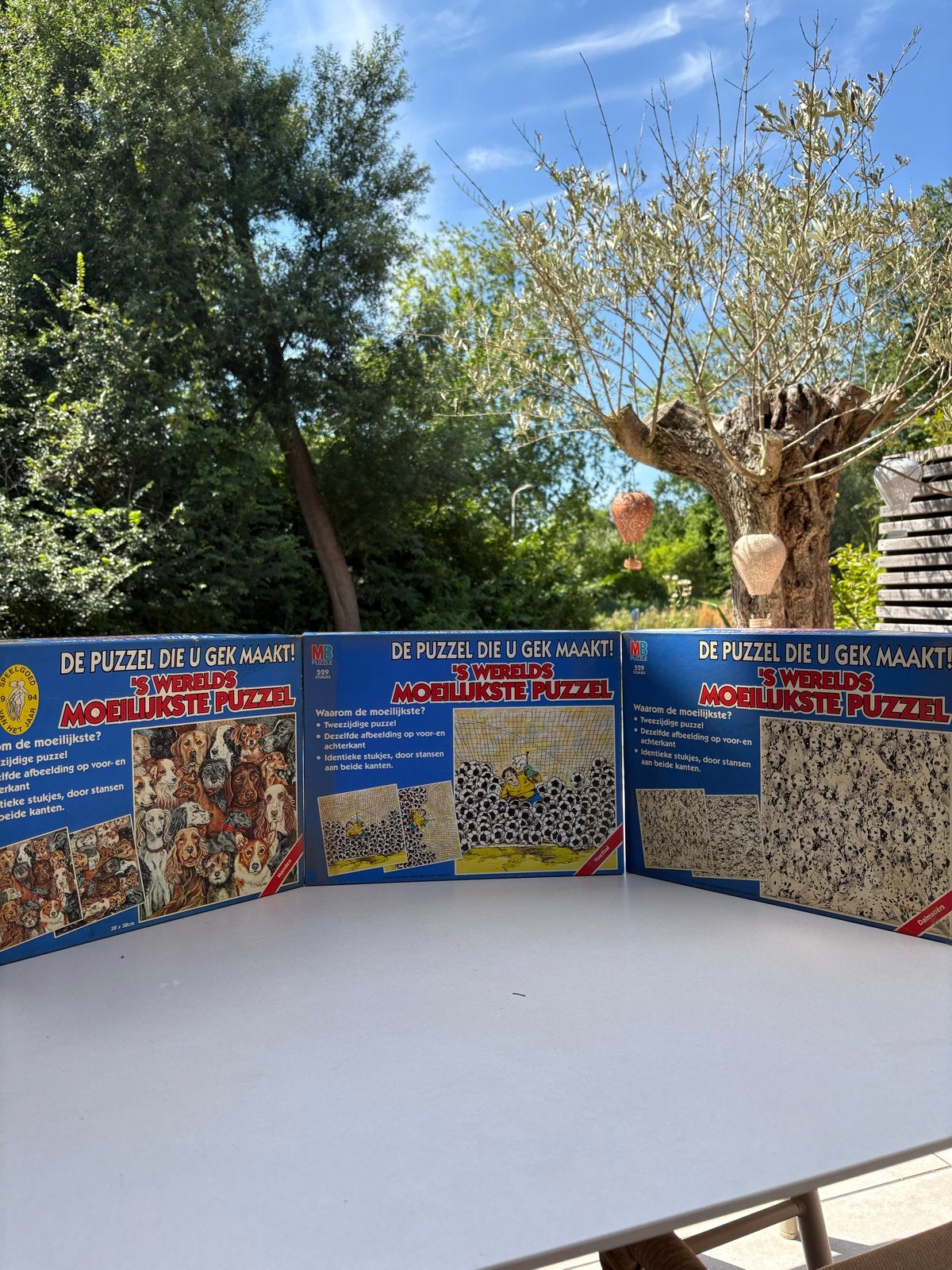 MB 's Werelds Moeilijkste Puzzel - 3 stuks, Ophalen, 500 t/m 1500 stukjes, Gebruikt, Legpuzzel