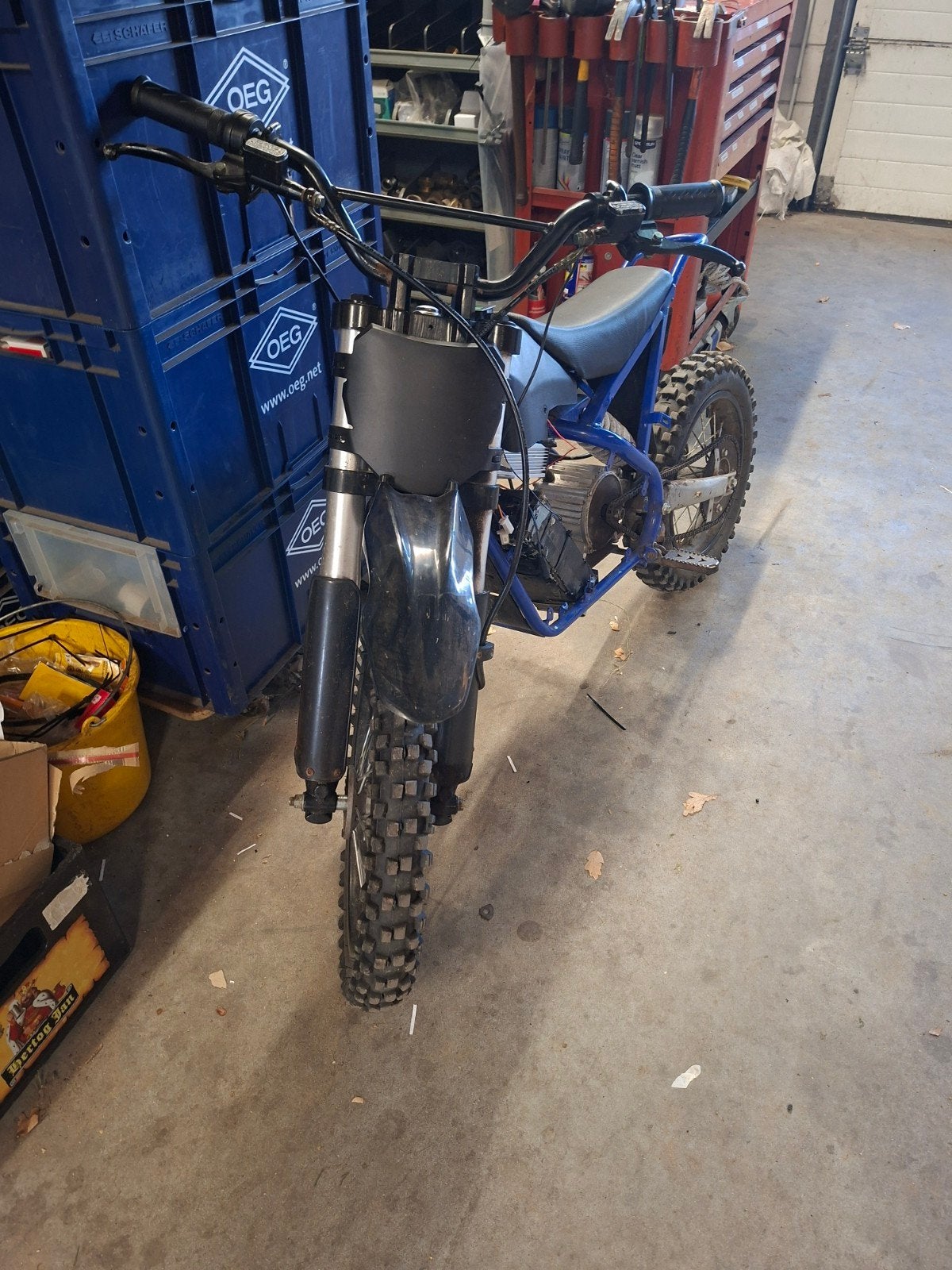 Elektrische crossmotor 48V 1200W - 47km/u met lader, Ophalen, Gebruikt, Overige merken