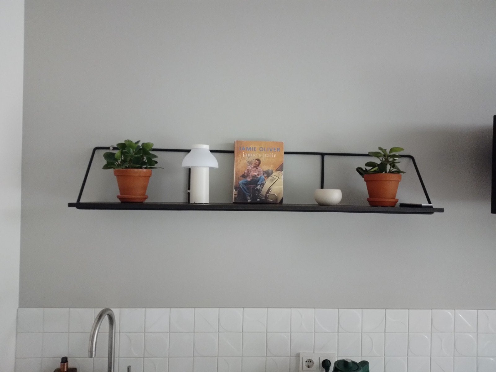 House doctor wandplank wandrek zwart 130cm zgan, Ophalen, Zo goed als nieuw