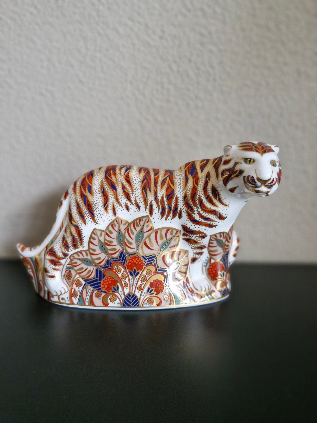 Prachtige Royal Crown Derby Tijger Porseleinen Figuur, Ophalen of Verzenden, Zo goed als nieuw, Dier