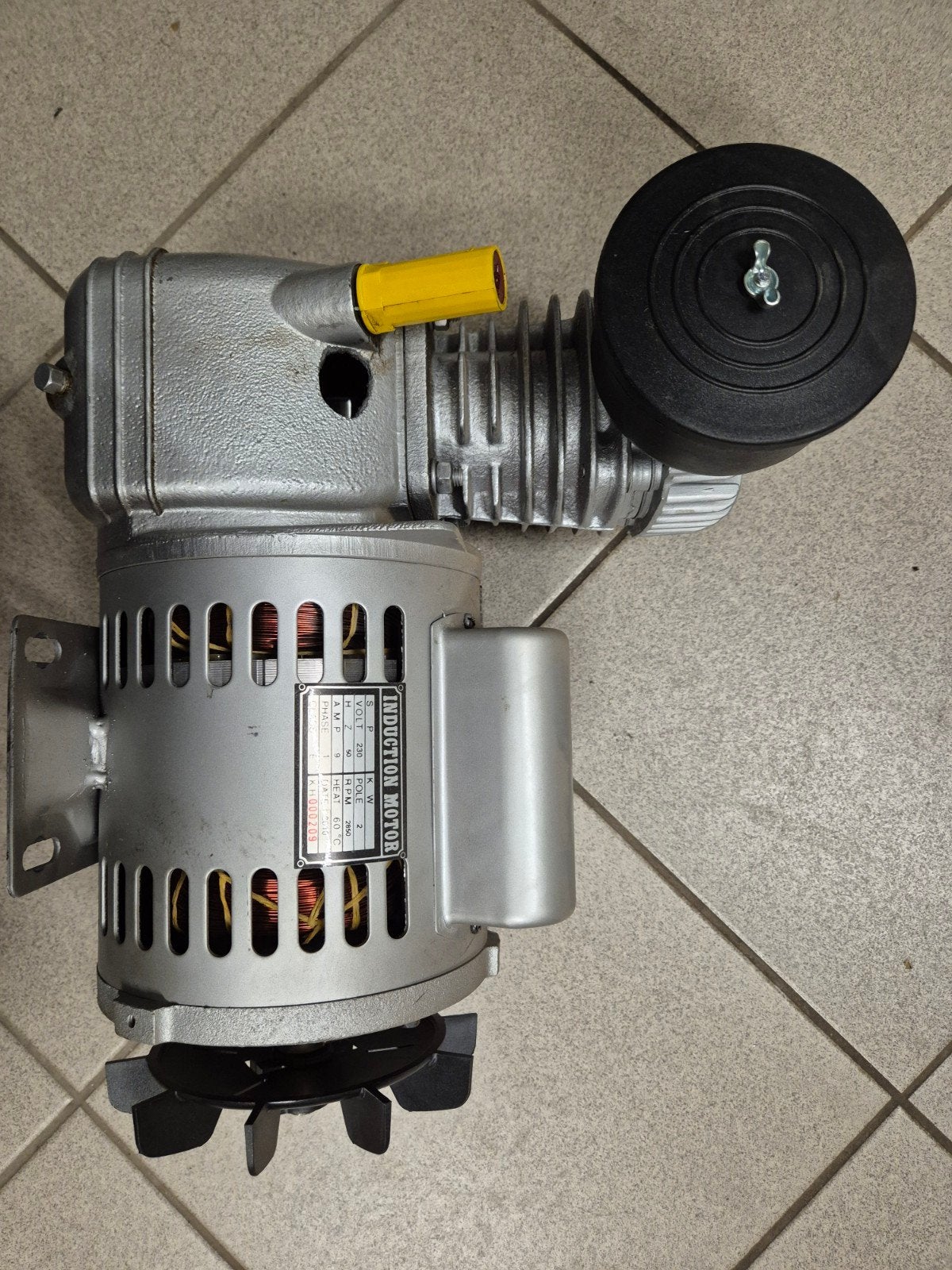 Elektromotor 1.9kW Senco PC1251 Luchtcompressor - Motor, Doe-het-zelf en Verbouw, Minder dan 25 liter, Ophalen of Verzenden, Gebruikt