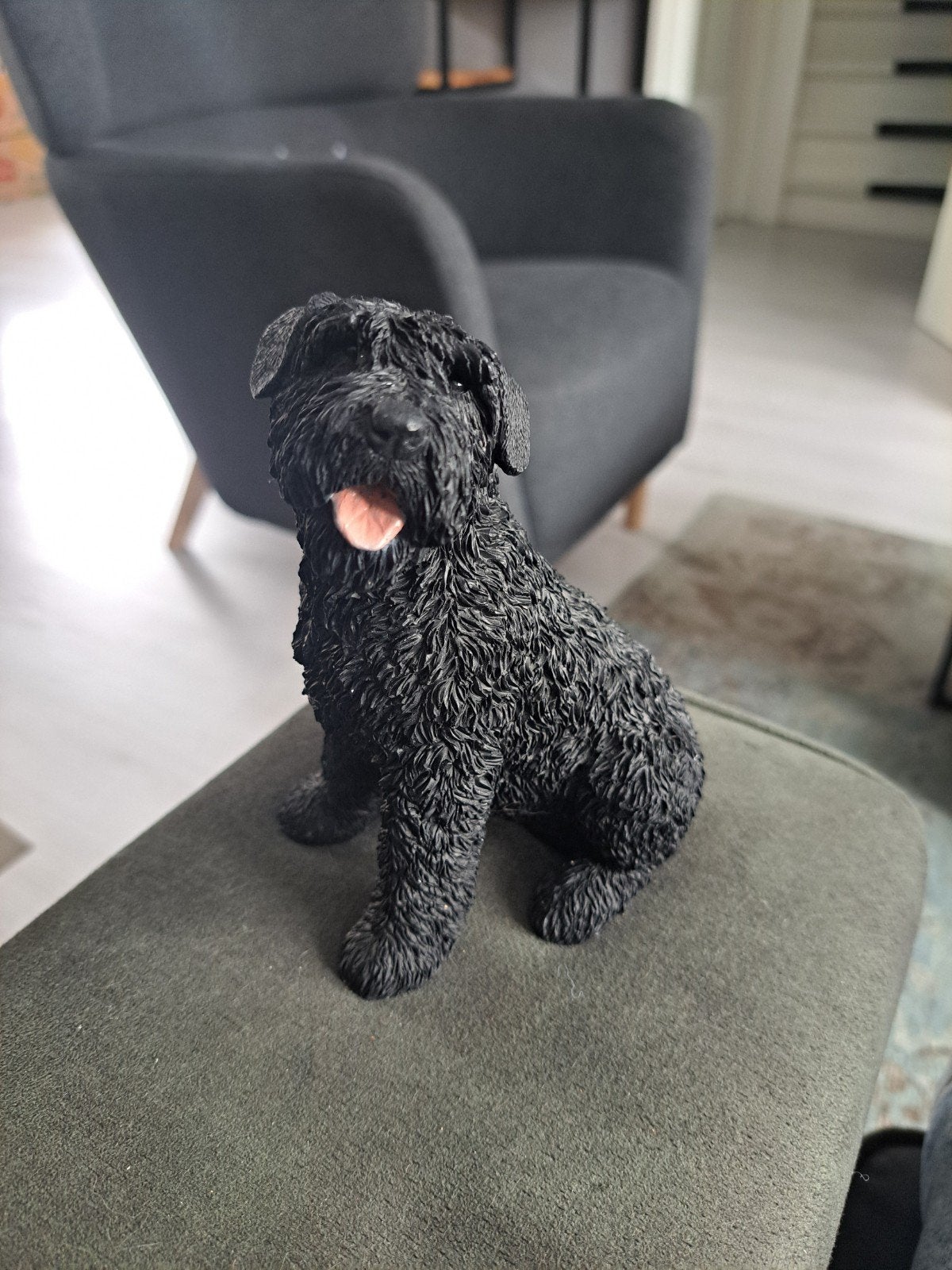 Castagna Zwarte Schnauzer Beeldje - Made in Italy, Ophalen of Verzenden, Zo goed als nieuw, Dier