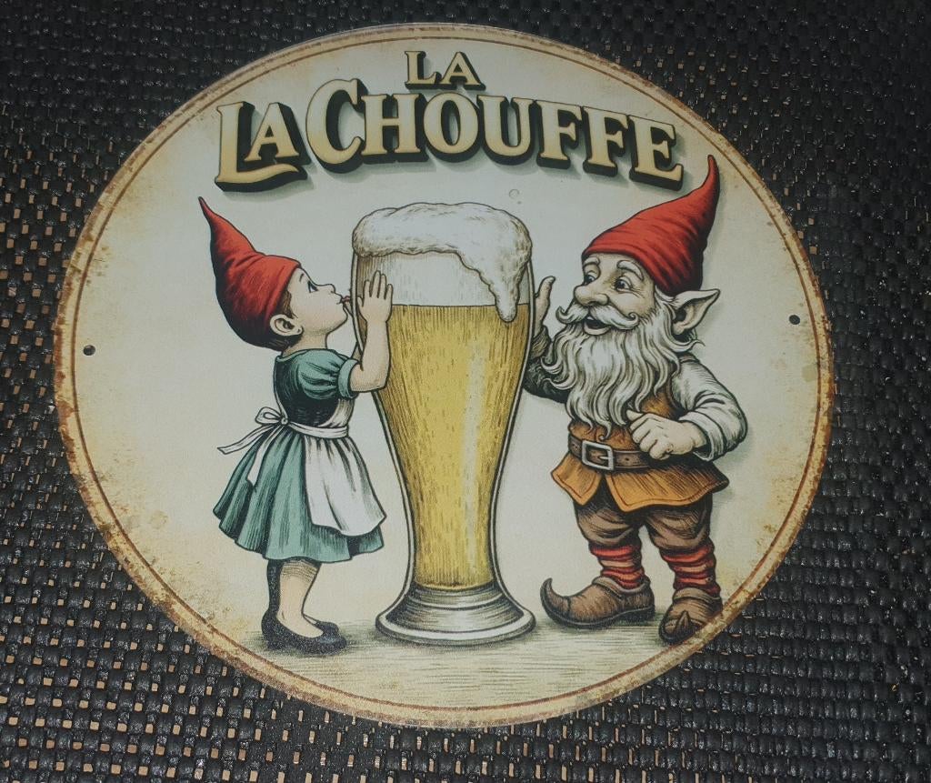 Wandbord la chouffe, Ophalen of Verzenden, Nieuw, Reclamebord, Plaat of Schild, Overige merken