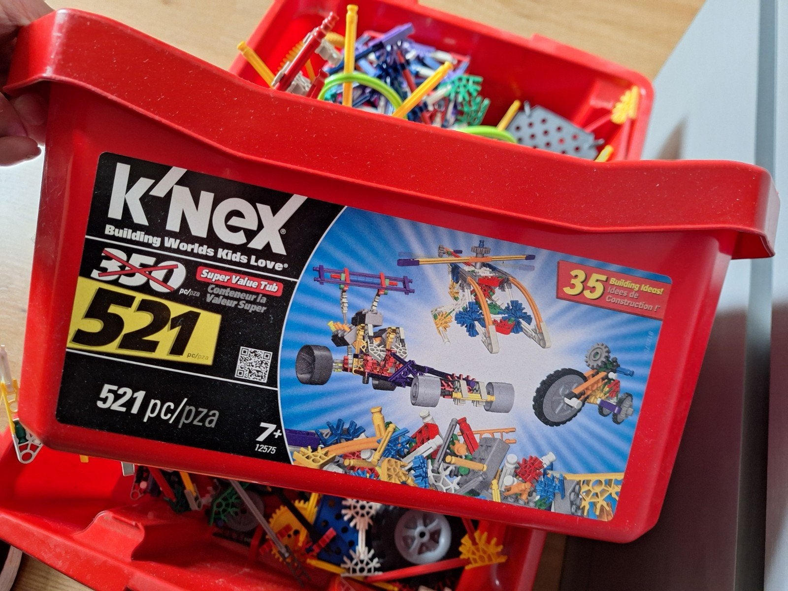 Grote bak K'nex en kleine bak mini K'nex, Ophalen of Verzenden, Gebruikt, K'nex