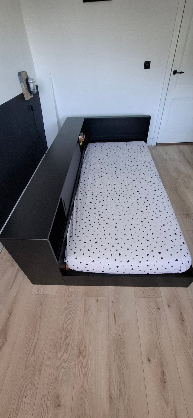 Woood Connect bed met opbergruimte - 90x200 cm, Ophalen, Gebruikt, 90 cm, Eenpersoons