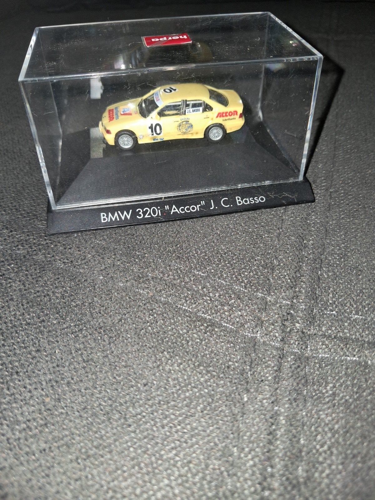 Herpa 1:87 - BMW 320i (E36) "Accor" J.C. Basso - In PC-Vitri, Ophalen of Verzenden, Zo goed als nieuw, Auto, Overige merken