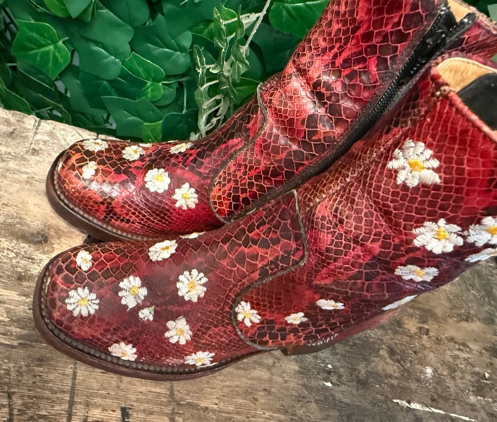 zo goed als nieuw vintage retro blokhak laars maat 36, Sendra, Lage of Enkellaarzen, Ophalen of Verzenden, Zo goed als nieuw