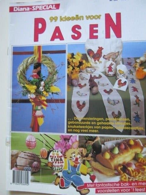 Borduurboekje vol patronen en .........nr 9695, Verzenden, Zo goed als nieuw, Handborduren, Patroon