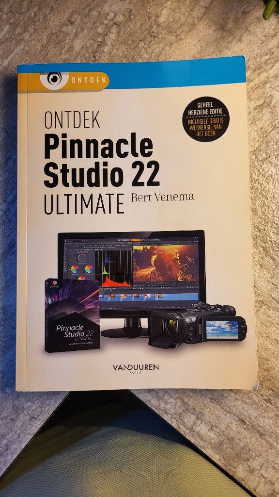 Pinnacle Studio 22 ultimate boek, Boeken, Ophalen of Verzenden, Overige onderwerpen, Bert Venema, Zo goed als nieuw