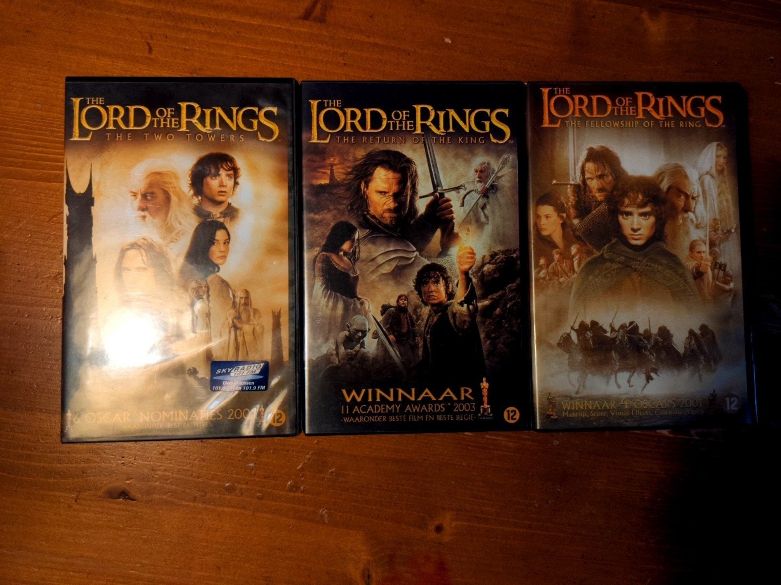 3 videobanden Lord of the Rings, Nederlands ondertiteld, Ophalen of Verzenden, Actie en Avontuur, Vanaf 12 jaar