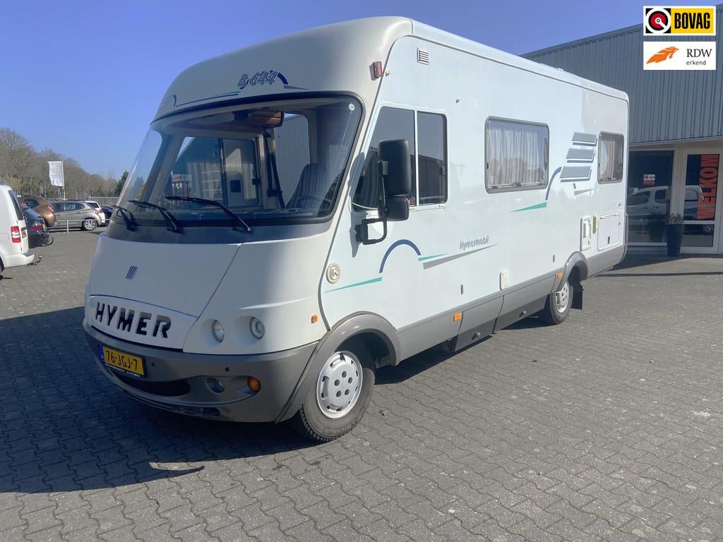Hymer B 644 Automaat, Caravans en Kamperen, Bedrijf, Diesel, Navigatie, Luifel