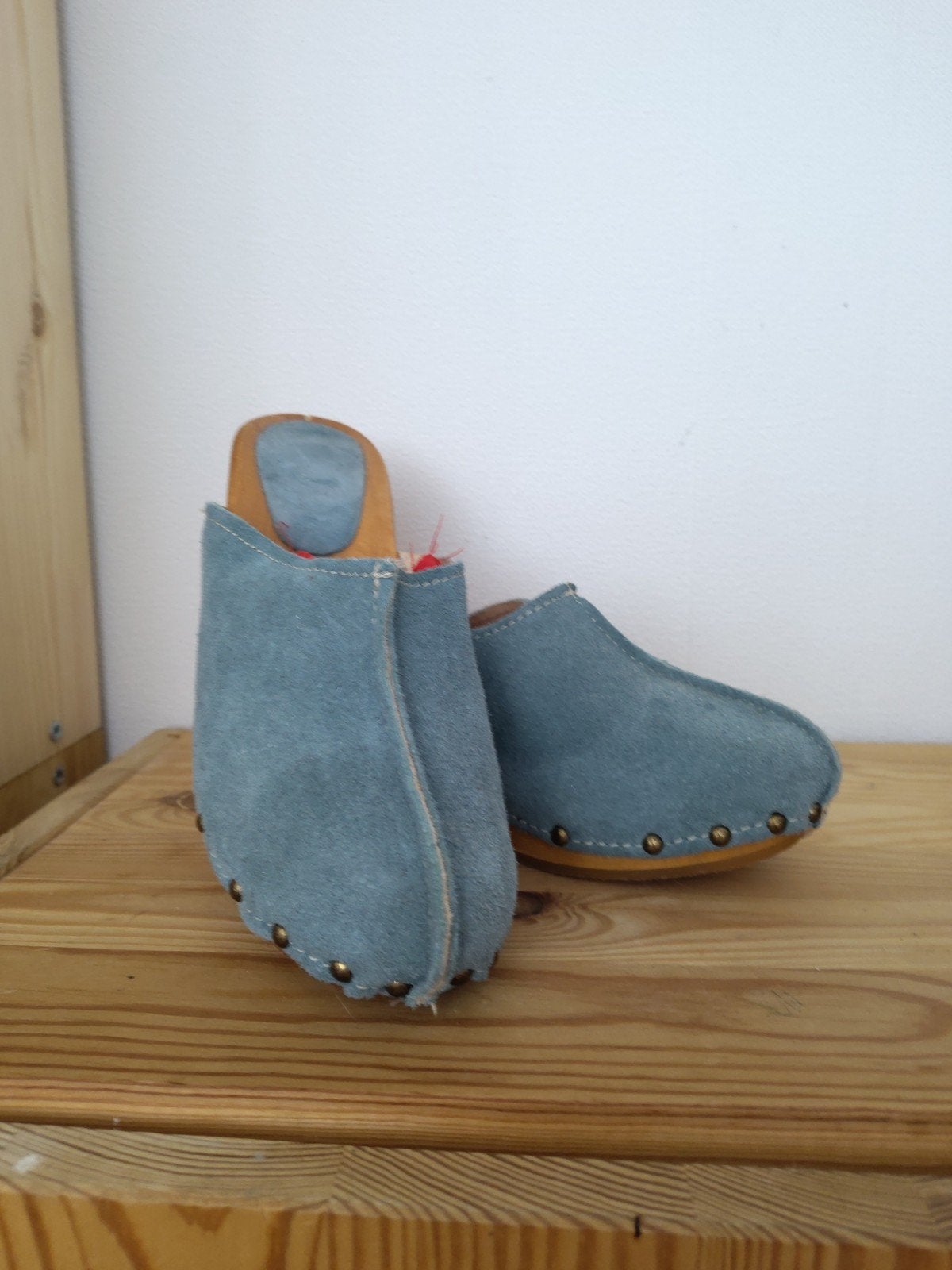 Elegante clogs mt 38, Clogs, Blauw, Instappers, Ophalen of Verzenden