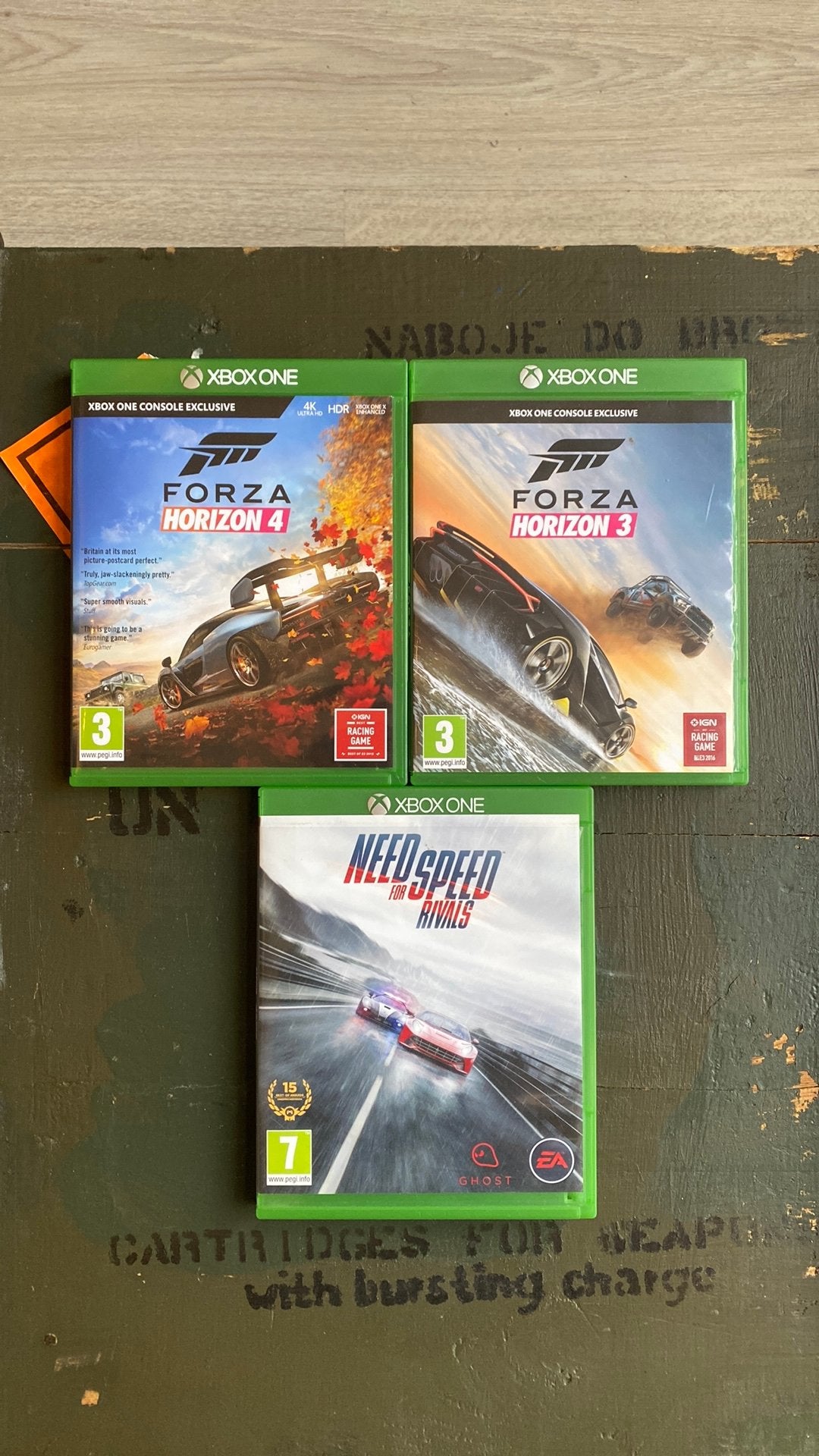 Forza Horizon 3 en 4 + Need for Speed, Xbox one, 1 speler, Racen en Vliegen, Ophalen of Verzenden, Zo goed als nieuw