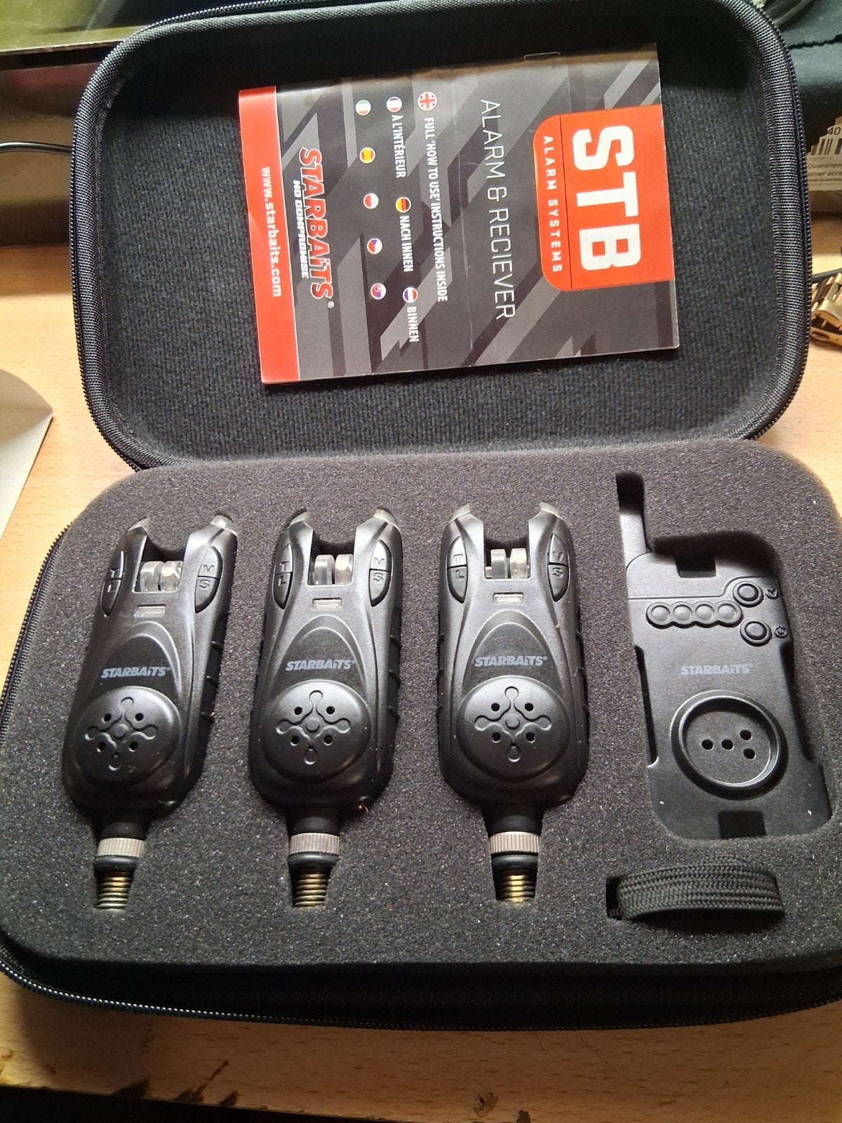 Starbaits STB Bite Alarm & Receiver Set (3+1), Ophalen of Verzenden, Zo goed als nieuw, Overige typen