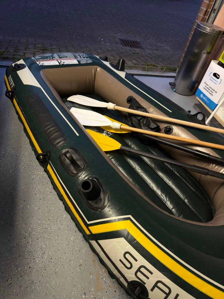 Seahawk 2 Opblaasboot -met 4 peddels - Ideaal voor vakantie!, Watersport en Boten, Ophalen, Zo goed als nieuw, Twee personen, Overige typen