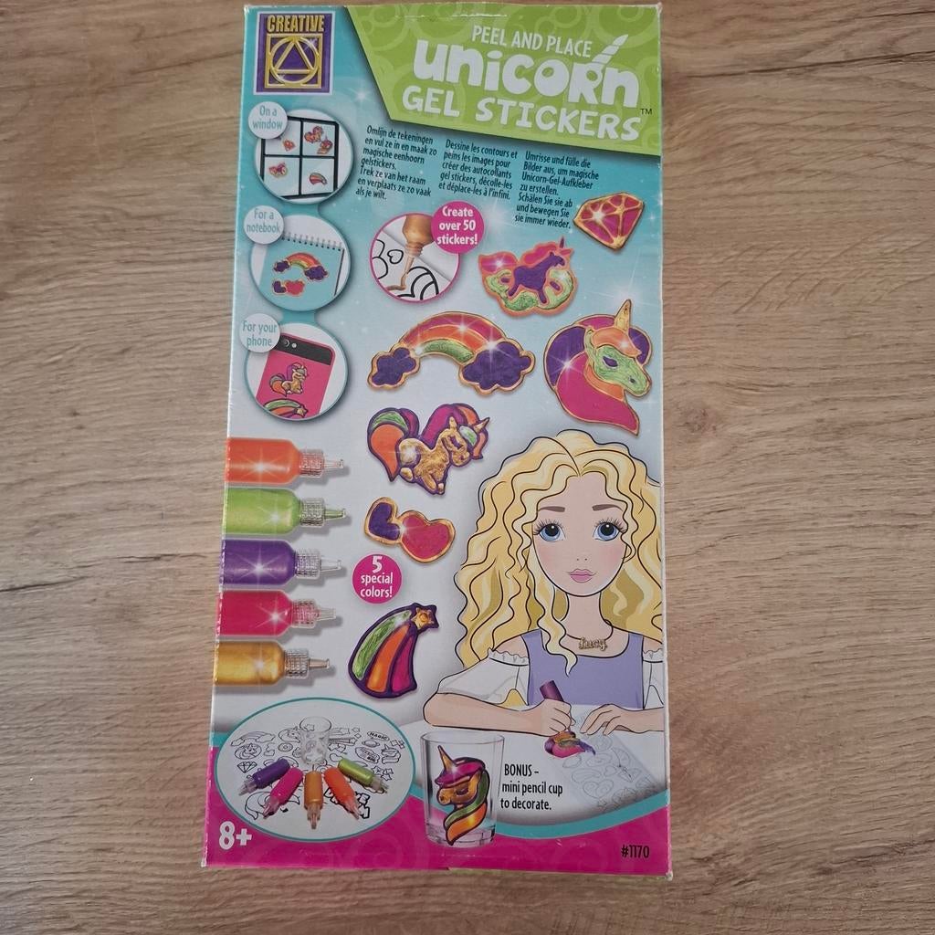 Unicorn gel stickers, Hobby en Vrije tijd, Ophalen of Verzenden, Meerdere stickers