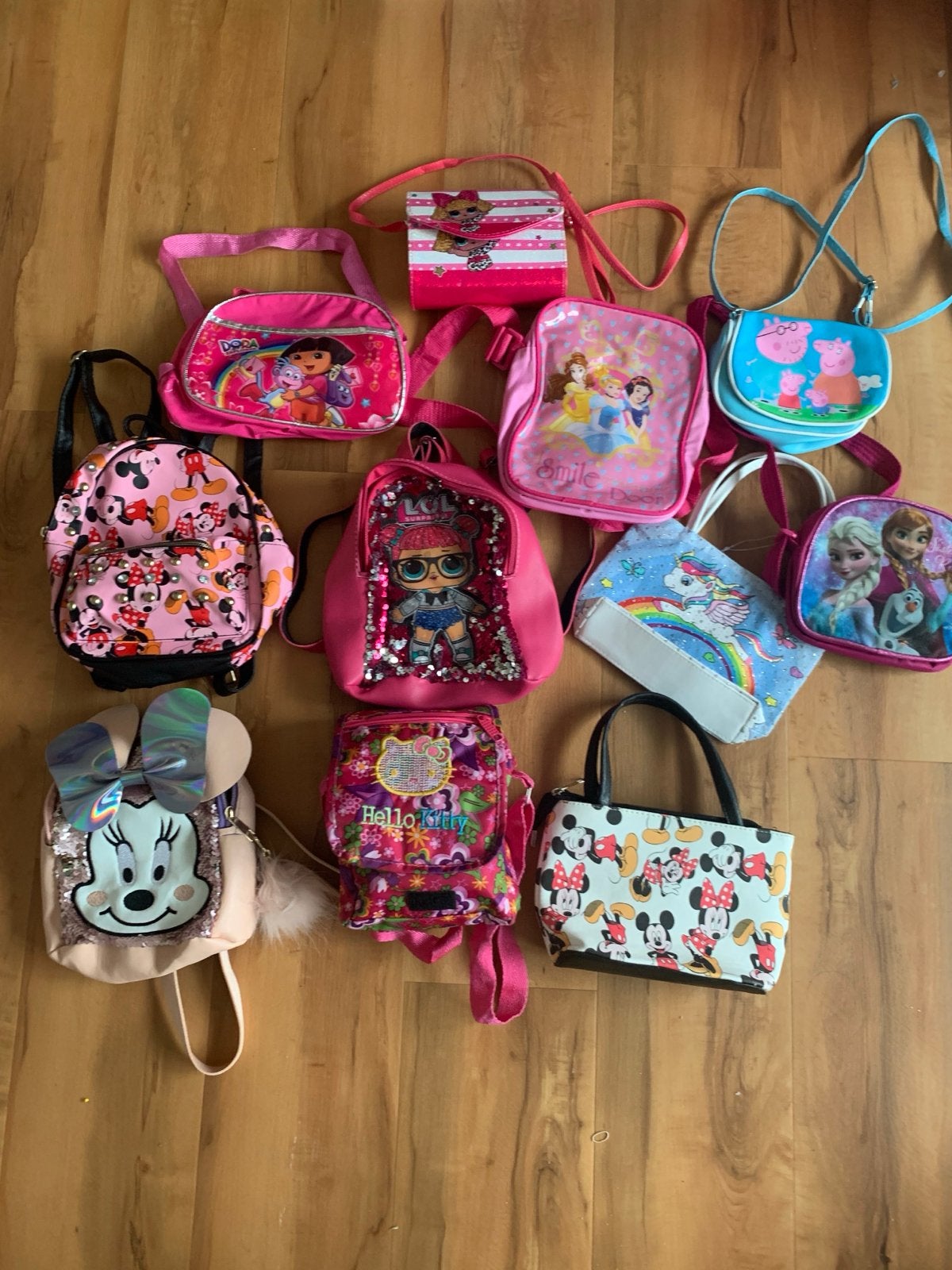 Leuke kinderhandtasjes en rugzakjes - Diverse figuren, Ophalen of Verzenden, Zo goed als nieuw