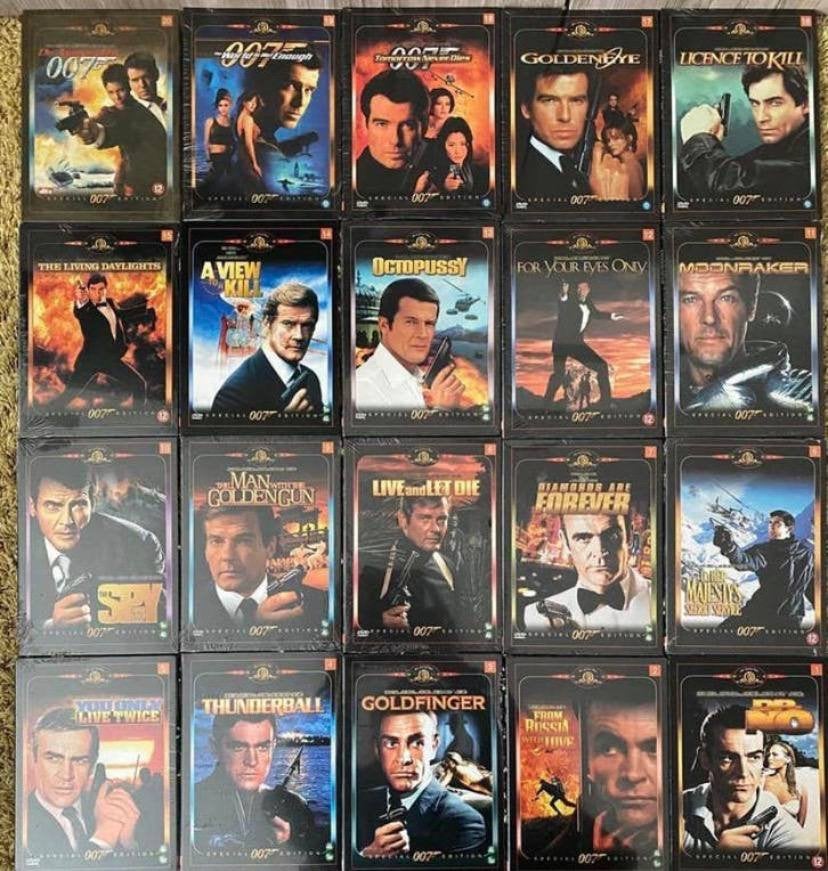 James Bond DVD Boxset – Eerste 20 films – Nieuw & Ongeopend, Vanaf 12 jaar, Ophalen, Zo goed als nieuw