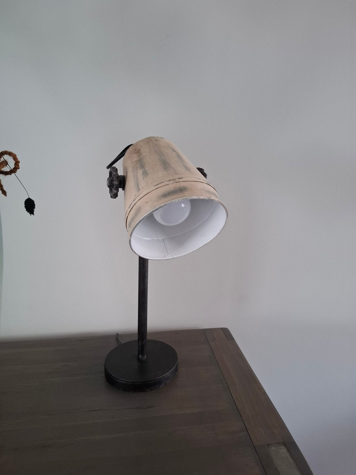 twee schemerlampjes, LED verlichting, Zo goed als nieuw, Metaal, Industrieel