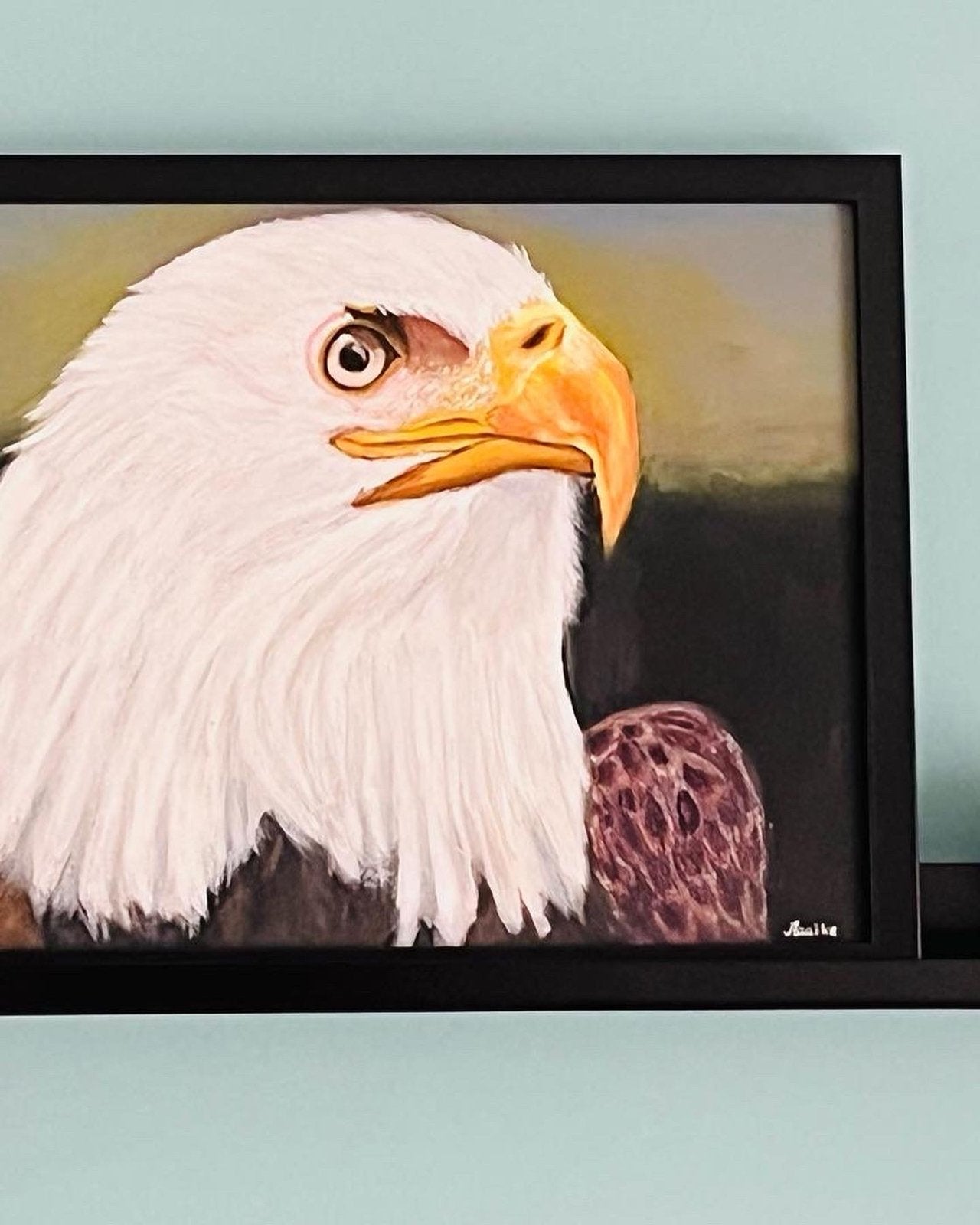 Schilderij van een majestueuze zeearend, Ophalen of Verzenden