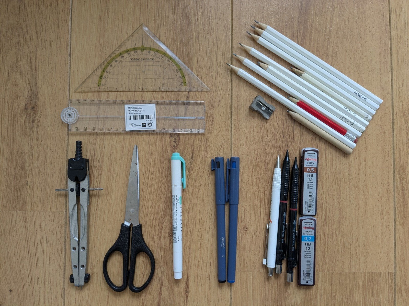 Schoolspullen pakket 1, Diversen, Ophalen, Gebruikt