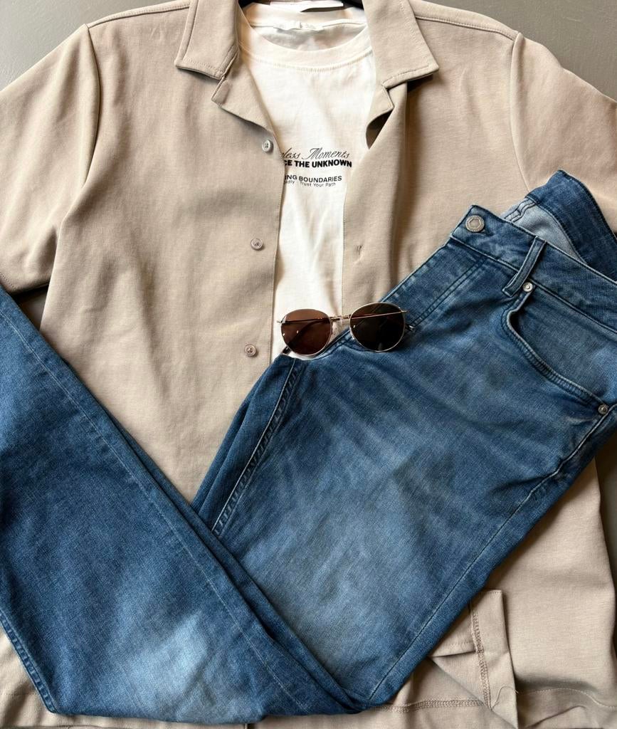 Daily Aesthetikz jeans maat 31/32, Kleding | Heren, Spijkerbroeken en Jeans, Ophalen of Verzenden, Zo goed als nieuw, Blauw, W32 (confectie 46) of kleiner