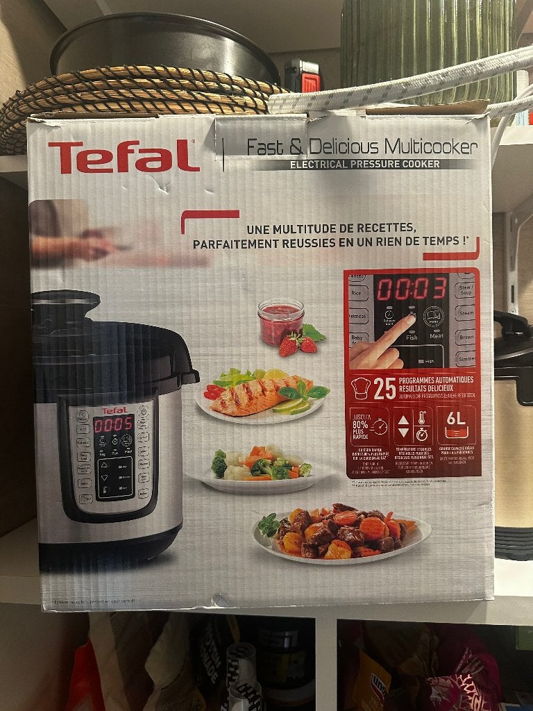 Tefal Fast & Delicious Multicooker - Elektrische Hogedrukpan, Witgoed en Apparatuur, Ophalen, Timer, Nieuw