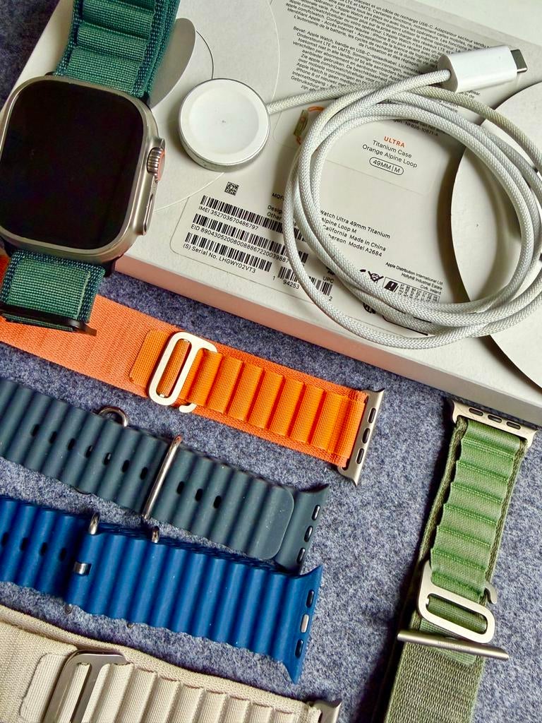 Apple Watch Ultra 49mm, Gebruikt, Verzenden, IOS, Waterdicht