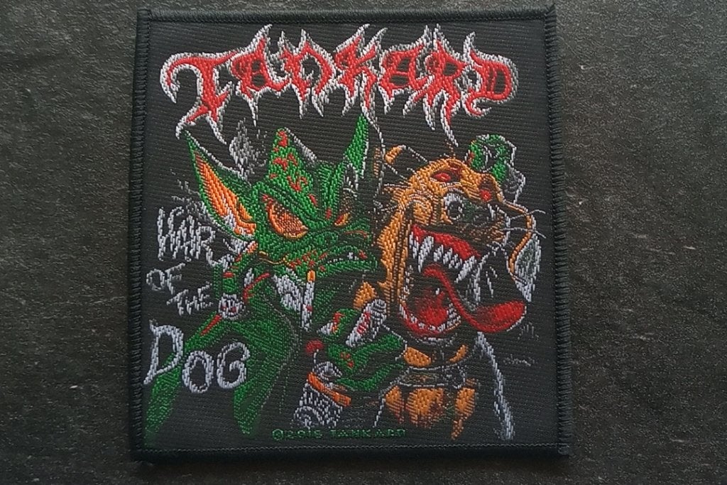 Tankard vrij mooie nieuwe Hair of the dog patch t62, Ophalen of Verzenden, Nieuw, Kleding