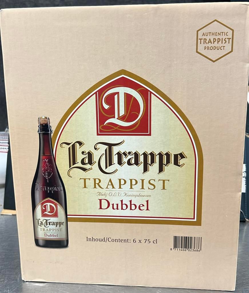 Voor de liefhebber: 6 flessen La Trappe Dubbel 75cl, Ophalen of Verzenden, Zo goed als nieuw, Flesje(s), Overige merken