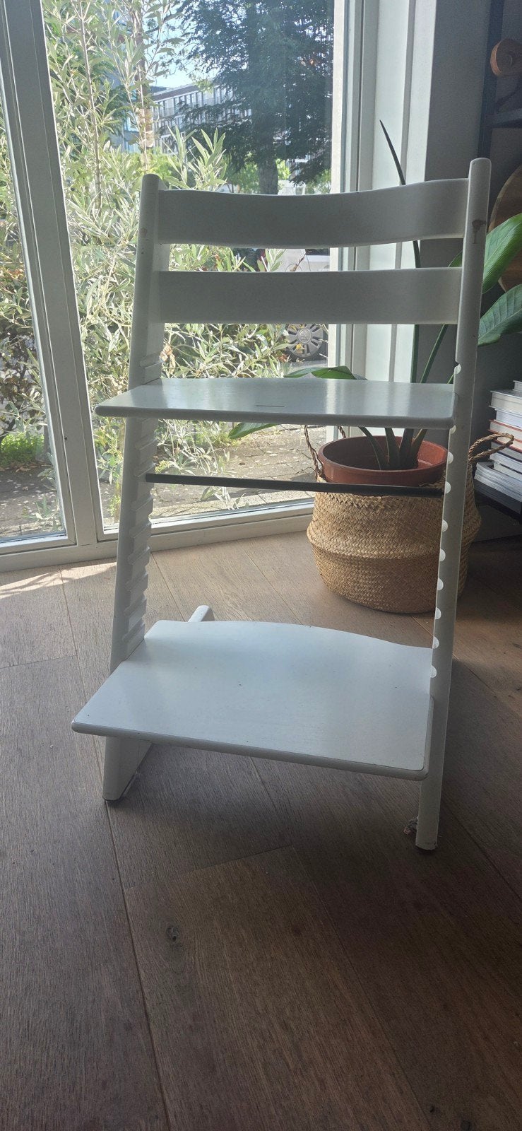 Stokke Tripp Trapp kinderstoel - Wit, Ophalen, Gebruikt, Meegroeistoel