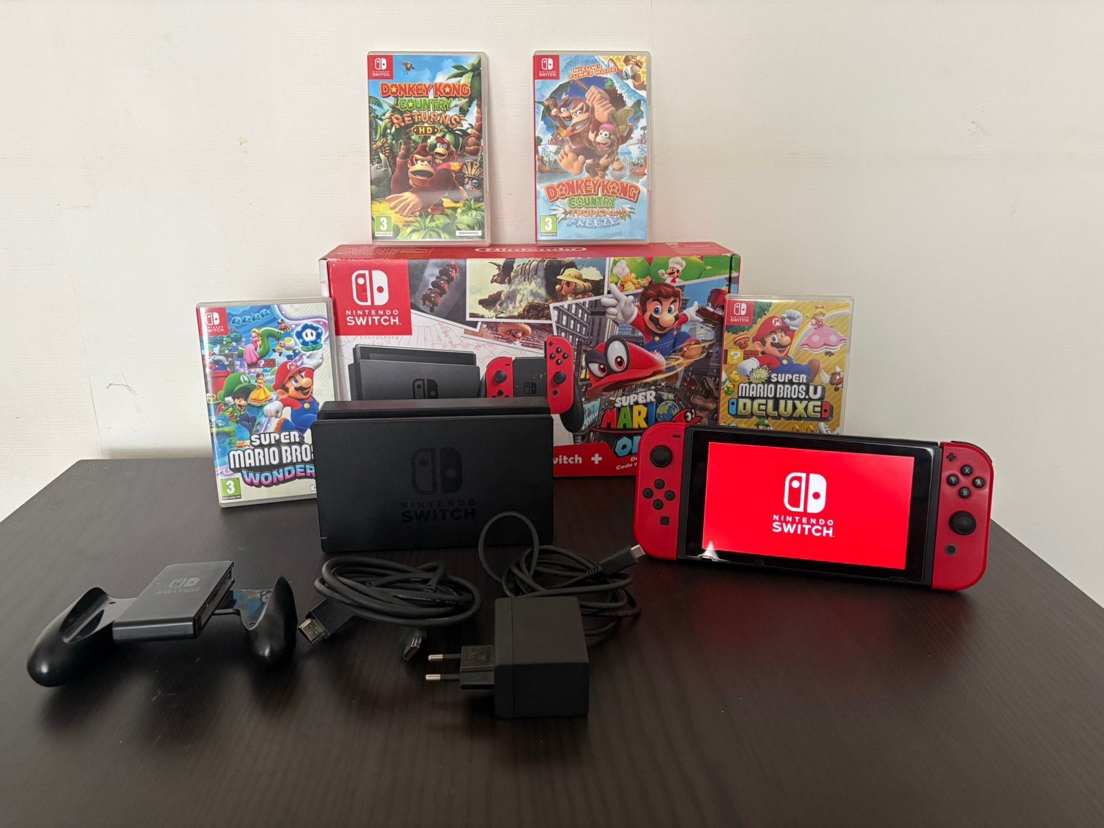 Nintendo Switch v1 (Unpatched) in doos, Met games, Ophalen of Verzenden, Zo goed als nieuw, Switch Original