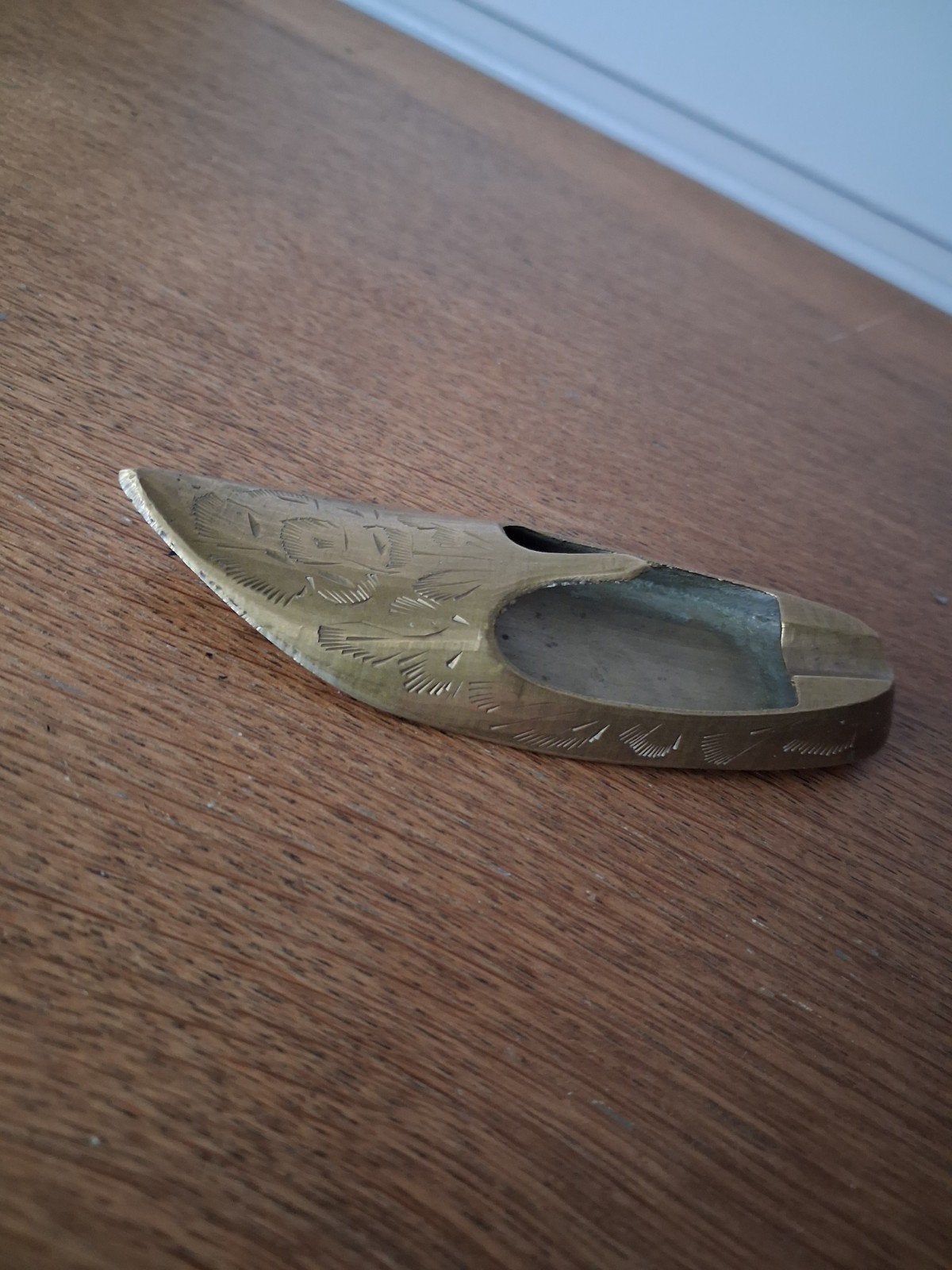 Vintage messing asbak in de vorm van een schoen, Ophalen of Verzenden