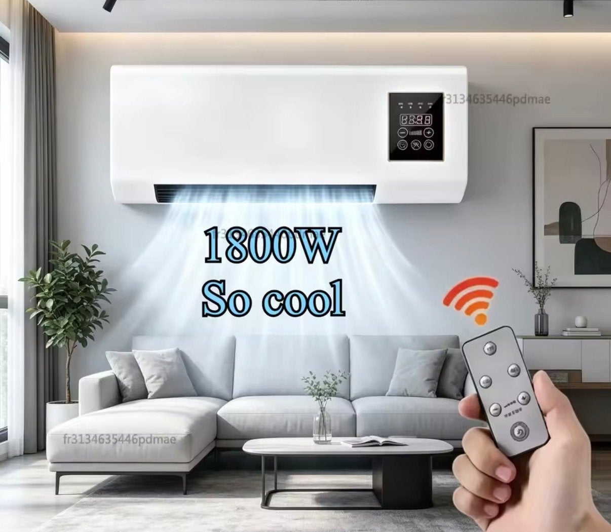 Wandairco 2-in-1: Koelen & Verwarmen met Afstandsbediening, Minder dan 60 m³, Nieuw, 3 snelheden of meer, Ophalen of Verzenden